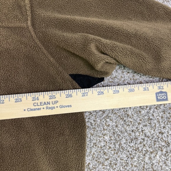 Tag Safari Jacket Mens Large Brown Sherpa Fleece Full Zip Faux Suede Outdoors - Picture 8 of 9